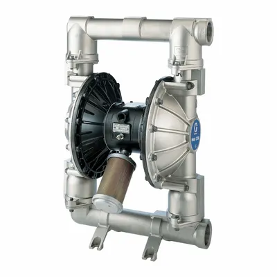 GRACO Diaphragm Pump: Stainless Steel Body, 2 in, NPT Connection, 150 gpm - Stainless Steel Housing AODD Pumps