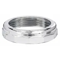 APPROVED VENDOR Nut: Zinc, Chrome-Plated, Silver, 1 1/2 in Nominal Pipe Size, Slip, 10 PK