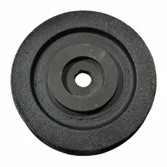 This hand wheel is a direct replacement part for Dayton brand equipment, specifically model 1VW51. It is used in material handling systems to provide manual control of machinery functions during maintenance and repair operations.