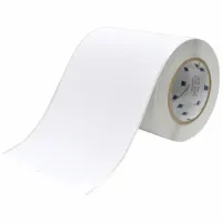 Pre-Cut Label Stock Roll: 6 in Label Wd, 100 ft Roll Lg, Autoclavable Cryogenic Polypropylene, White (MPN J40C-6000-7425J)