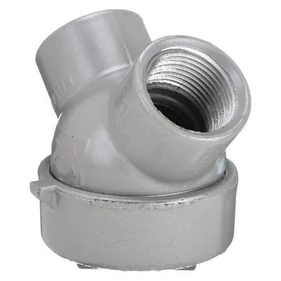 HUBBELL KILLARK Capped Elbow - Haz Loc: Aluminum, Powder Coated, 3/4 in Trade Size - Hazardous Location Capped Elbows