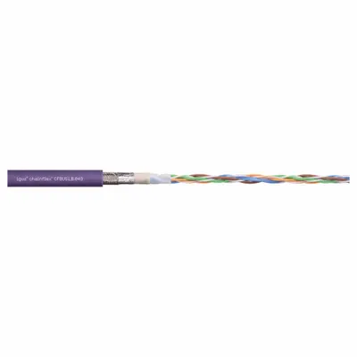 CHAINFLEX Bus Cable: (4) 24 AWG (0.25), TPR, Order by the Foot, Ethernet/CAT5 - Continuous Flexing Bus Drop Cables