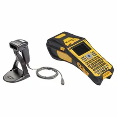 This 2" handheld label printer is designed for on-site cable and wire labeling. It includes a battery, USB cable, self-laminating cable wraps (M6-11-427), and the Brady Workstation Product and Wire ID Software Suite. Suitable for maintenance, electrical, and panel-building applications.