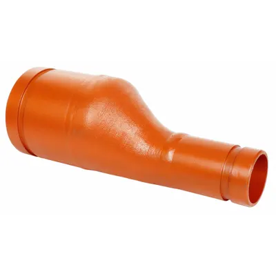 GRUVLOK Metal Pipe Straight: Eccentric Reducer, 10 in x 8 in, Ductile Iron - Grooved Pipe Fittings