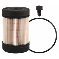 Cellulose media Diesel Exhaust Fluid (DEF) cartridge filter. Outside diameter 2 5/8 in, overall height 3 15/16 in. For use on Volvo farm equipment DEF systems to remove contaminants