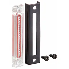 Replacement sight glass kit for compressed air treatment systems. Allows visual monitoring of fluid levels or filter condition in pneumatic equipment. Suitable for industrial maintenance applications.