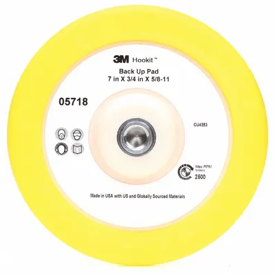 3M 7 in Hook-and-Loop Disc Backup Pad - Vehicle Backing Pad Plates