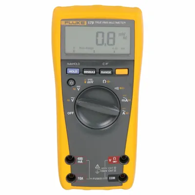 FLUKE Digital Multimeter: TRMS, CAT III 1000V/CAT IV 600V - Standard Feature Multimeters