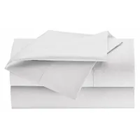 WESTPOINT HOME Fitted Sheet: Queen, 80 in Overall Lg, 60 in Overall Wd, T250, Fresh White, Reusable (MPN 1S49759)