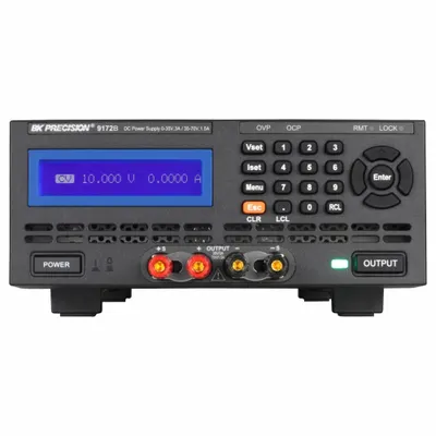 B&K PRECISION DC Power Supply: Dual Range DC, Included, 3.4 in H x 8.3 in W x 16.3 in D - Dual Range DC Power Supplies