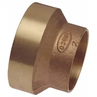 This bronze bushing reduces a 3-inch CTS copper tube to a 2-inch CTS connection in drain, waste, and vent systems. It features FTG x FTG connections and is suitable for use in commercial and industrial plumbing applications