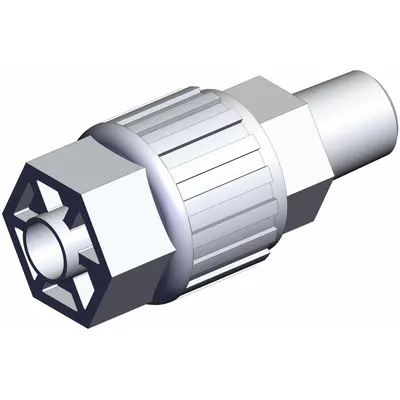 SMC LQ3H2A-MN PFA Compression Tube Fitting, 1/8 in NPT x 1/4 in OD - PFA Compression Tube Fittings