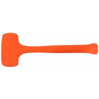 Dead Blow Hammer: Steel Handle, 2 5/8 lb Head Wt, 2 1/2 in Hammer Face Dia, 14 in Overall Lg (MPN 57-533)