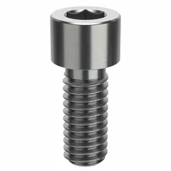 Inch-system standard socket head cap screw with 5/16"-18 thread, 3/4" length, right-hand thread, and 1/4" drive size. Made from plain 18-8 stainless steel. Used for securing mechanical assemblies in industrial equipment and machinery.