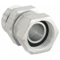 Hydraulic Hose Adapter: 3/4 in x 3/4 in Fitting Size, Female x Male, NPSM x ORB, Swivel, Straight (MPN 2066-12-12S)