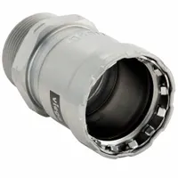 VIEGA MEGAPRESS Crimp Adapter Fitting: 2 in Pipe x 2 in Pipe Size, Press-fit x MNPT, Steel, EPDM (MPN 25125)