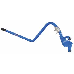 Steel tire iron for mounting and demounting truck tires. 54-inch overall length provides leverage for manual tire changes in fleet maintenance and heavy-duty applications.