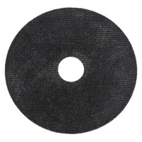 General purpose cut-off wheel for carbon and stainless steel. Type 1 wheel with aluminum oxide grain, 60 grit. Dimensions: 6" diameter, 0.04" thickness, 7/8" arbor hole. Suitable for metal fabrication and maintenance cutting applications