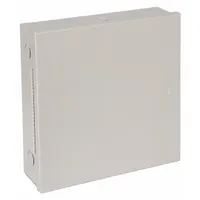 This metal cabinet is an accessory for power supplies, providing a housing enclosure for industrial electrical components. It is suited for use in manufacturing, automation, and facility management settings where protection of sensitive equipment is required