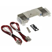 Solenoid Air Control Valve: Five-Way / Two-Position, SYJ3000, Double Solenoid, 24V DC, Plug-In (MPN SYJ3230-5MZ)