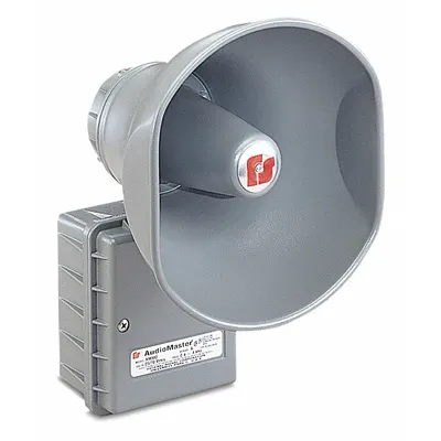 FEDERAL SIGNAL PA AM302 Powered Horn Speaker, 1-Way, 14 in H x 10 1/2 in W - Horn Speakers