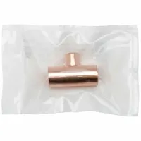 STREAMLINE Sweat Fitting Tee: 1 in CTS x 1 in CTS x 1/2 in CTS, Cup x Cup x Cup, Cast Bronze (MPN W 04051CB)