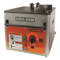 This benchtop corded rebar bender operates on 100V and handles rebar up to #6 cut size and #6 bend size, with a maximum bending angle of 180°. It has a width of 18 inches and is suited for bending and cutting rebar in concrete reinforcement, construction, and fabrication tasks.