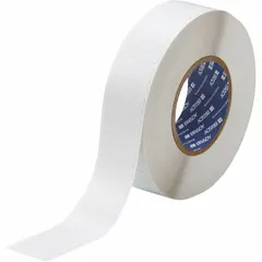 White matte polyimide label roll, 1/4 in width, rated for -94°F to 572°F. Compatible with i7100 printer series. Used for high-temperature industrial labeling, such as circuit board and component identification.