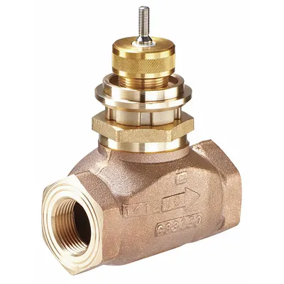 JOHNSON CONTROLS Hydronic Globe Valve: 2-Way, 18.5 CV Flow, 1 1/4 in Female NPT, Bronze Body - 2-Way NPT Connection Globe Valves