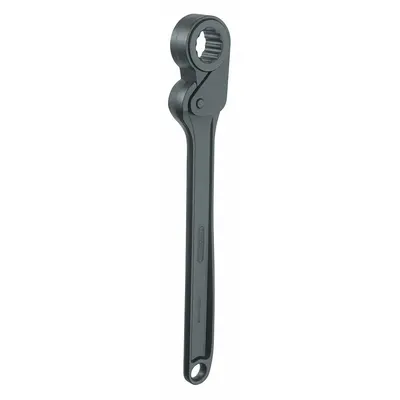 GEDORE Box End Wrench: Chrome, 30 mm Head Size, 16 in Overall Lg, Std - Metric, Single End, 12-Point, Ratcheting Box End Wrenches