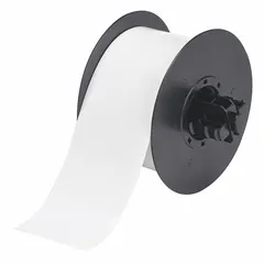 Continuous Label Stock: 2 1/2 in x 50 ft, Polyester, White (Gloss), Outdoor (MPN B30C-2500-551-WT). Key specifications — Recommended Ribbon: B30-R10000; Printer Series Compatibility: S3700; Indoor/Outdoor Usage: Outdoor.
