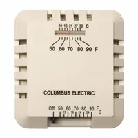 COLUMBUS ELECTRIC Gas Wall and Ceiling Heater Thermostat: 50° to 90°F, 750MV / 24V Volt (MPN P322016)