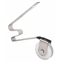 This tension spring roller is designed for use in sliding screen door assemblies. It provides tension and smooth rolling action for the door panel. The roller has an overall height of 2 5/16 inches and comes in an unfinished silver finish. Sold as a pair (1 PR)