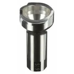 This stainless steel adapter connects PPS series spray gun cups to spray guns. It features an S19 adapter type with a 3/8 in thread size. Suitable for use in painting and coating applications where reliable fluid delivery is required.