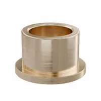 Flanged Sleeve Bearing: Bronze, SAE 841, 18 mm Bore, 24 mm OD, 18 mm Lg, -35°F to 300°F, 10 PK (MPN FFM1824-18B)