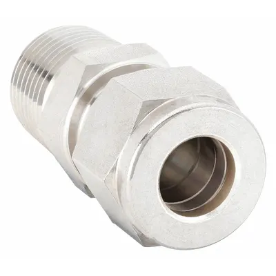 HAM-LET Double-Ferrule Compression Fitting Adapter - Double-Ferrule Stainless Steel Fittings