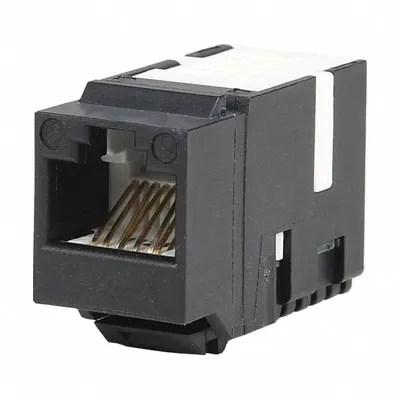METZ CONNECT Module: Cat6, Data/HDBaseT/Power, 8 Poles, Straight, Cable, Female Straight - Device-Side RJ45 Connectors & Couplers