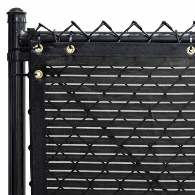 FENCESCREEN Windscreen,5.8 ft H: Black, Polypropylene, 5.8 ft Overall Ht, 50 ft Overall Lg - Privacy & Shade Screens