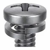 SEMS Screw: Split Lock, M6x1.00 Thread Size, 12 mm Lg, Stainless Steel, Passivated, Pan, 10 PK (MPN 1-MPL-6-12)