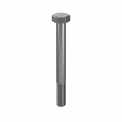 LINDSTROM Hex Head Cap Screw: Steel, Class 10.9, Plain, M8, Metric, 75 mm lg, Partially Threaded - Class 10.9 Steel Hex Head Cap Screws