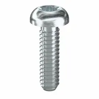 Machine Screw: #2-56 Thread Size, 5/16 in Lg, Steel, Zinc-Plated, Pan, Torx®/Star, 100 PK (MPN 480040)