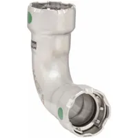 VIEGA MEGAPRESS Crimp Elbow Fitting: 1/2 in Pipe x 1/2 in Pipe Size, Press-fit x Press-fit, EPDM (MPN 90005)