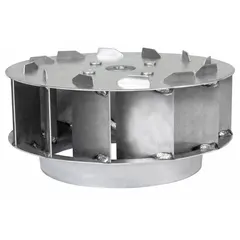 This Dayton blower wheel is a replacement component for HVACR fans used in commercial and industrial ventilation systems. It is compatible with manufacturer part number 2RB61 and is identified by part number 6366395.