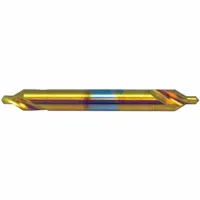 KEO Center Drill: Plain Type, #4, 90°, 3 in Overall Lg, TiN Coated High Speed Steel (MPN 907-000-479)