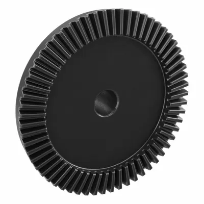 KHK GEARS Bevel Gear: Straight, Gear Ratio 4, Module m 2.5, 60 Teeth, Black Oxide-Coated Steel - Straight Teeth Metric Bevel Gears & Pinions
