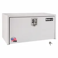 BUYERS PRODUCTS Underbody: Underbody Truck Box, Single Drop-Down Door Door, 24 in Overall Dp, White (MPN 1704405)