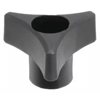 INNOVATIVE COMPONENTS Hand Knob: 3 Point, Plastic w/ Steel Thread, 5/16"-18 Thread, 1.75 in Dia (MPN GN5C----3P4L-21)