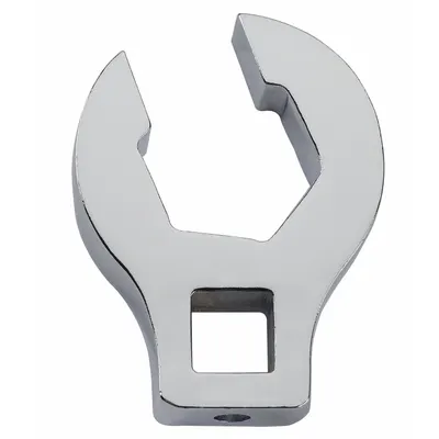 PROTO Crowfoot Socket Wrench: Alloy Steel, Chrome, 3/8 in Drive Size, 1/2 in Head Size - SAE Flare Nut Crowfoot Wrenches