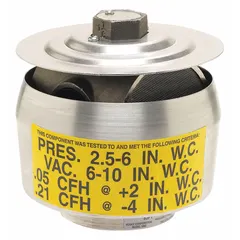 This pressure and vacuum vent is designed for fuel storage tanks handling gasoline. It regulates internal pressure and vacuum to prevent tank collapse or overpressure during filling, dispensing, and thermal expansion. Suitable for use in industrial and commercial fuel systems.