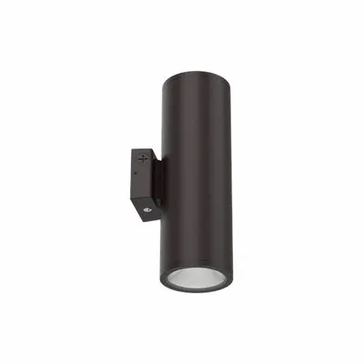 LITHONIA LIGHTING Wall Mount Cylinder: LED, 4,728 lm, 3000K/4000K/5000K, 120 to 347V AC, 31 W - LED Full-Size Wall Packs